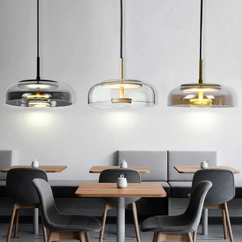 Dorete | Glass Dome Pendant Light