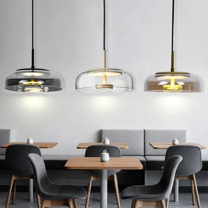 Dorete | Glass Dome Pendant Light