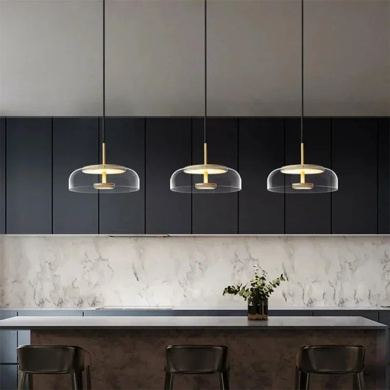 Dorete | Glass Dome Pendant Light