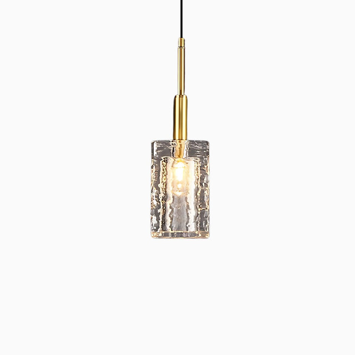 Aura | Vintage Gold & Glass Crystal Pendant Light