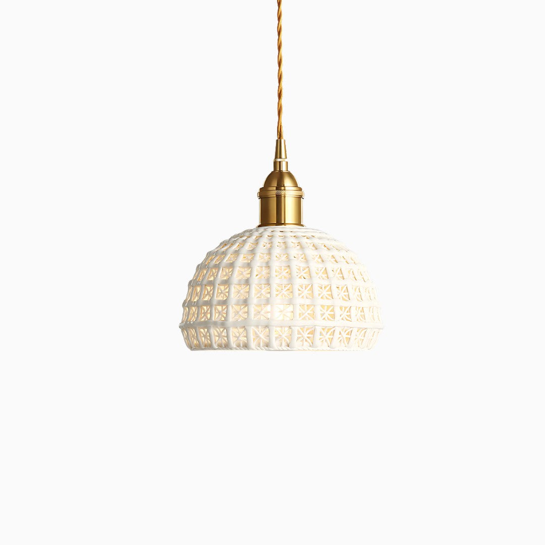 Bine | Textured Ceramic Pendant Light