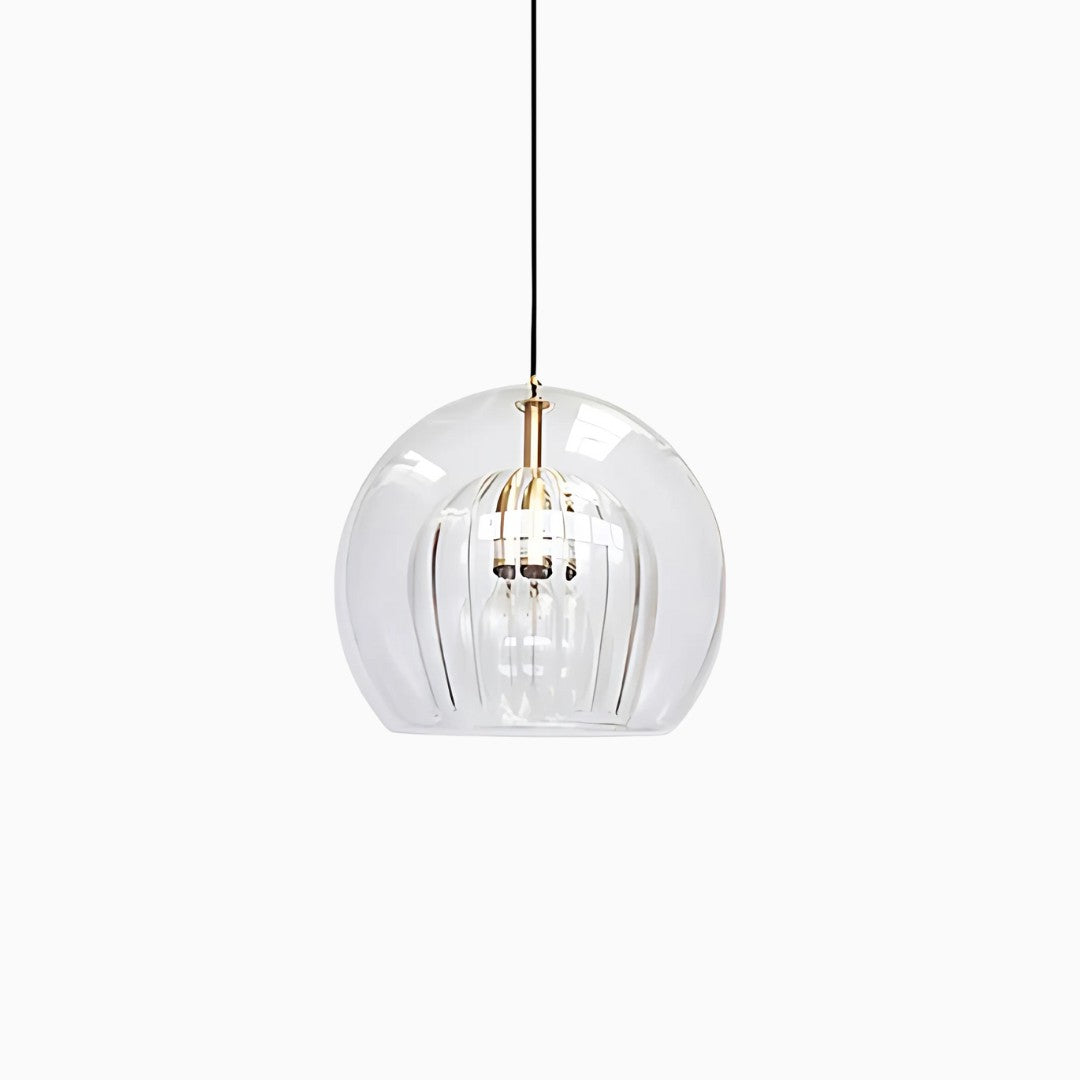 Garwyn | Hand Blown Double Glass Bubble Pendant Light