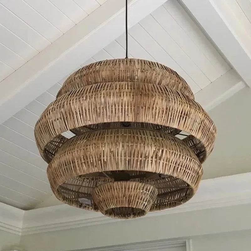 Ophelia | Hand Woven Rattan Pendant Light