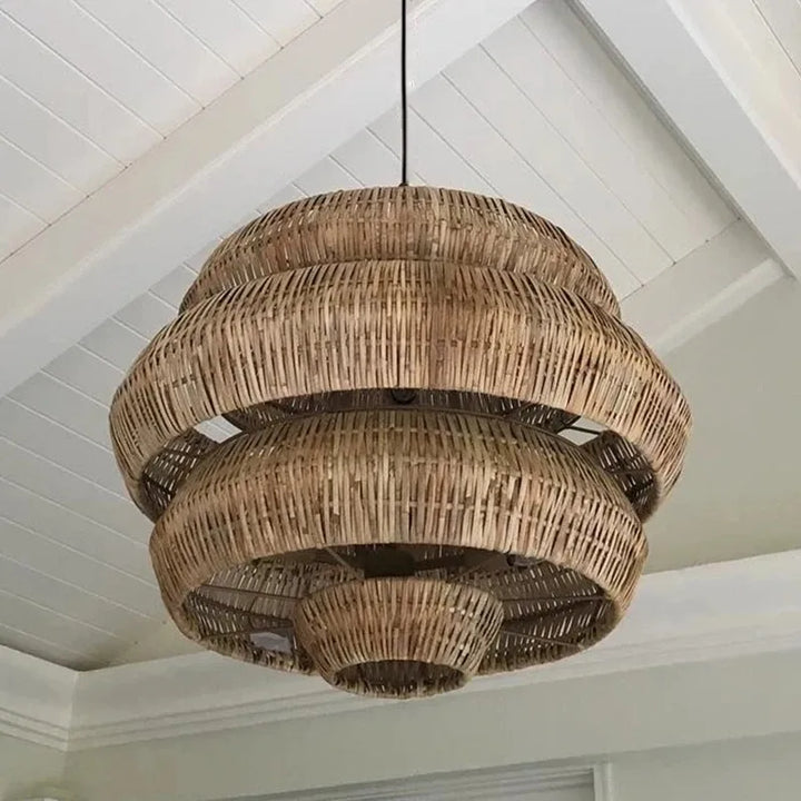 Ophelia | Hand Woven Rattan Pendant Light