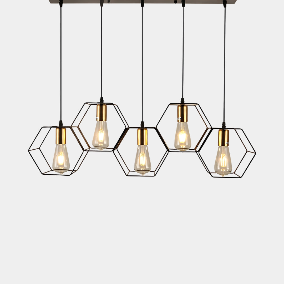 Signe | Linear Cage Pendant Light