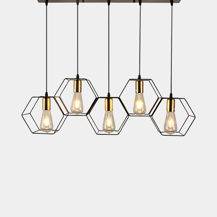 Signe | Linear Cage Pendant Light