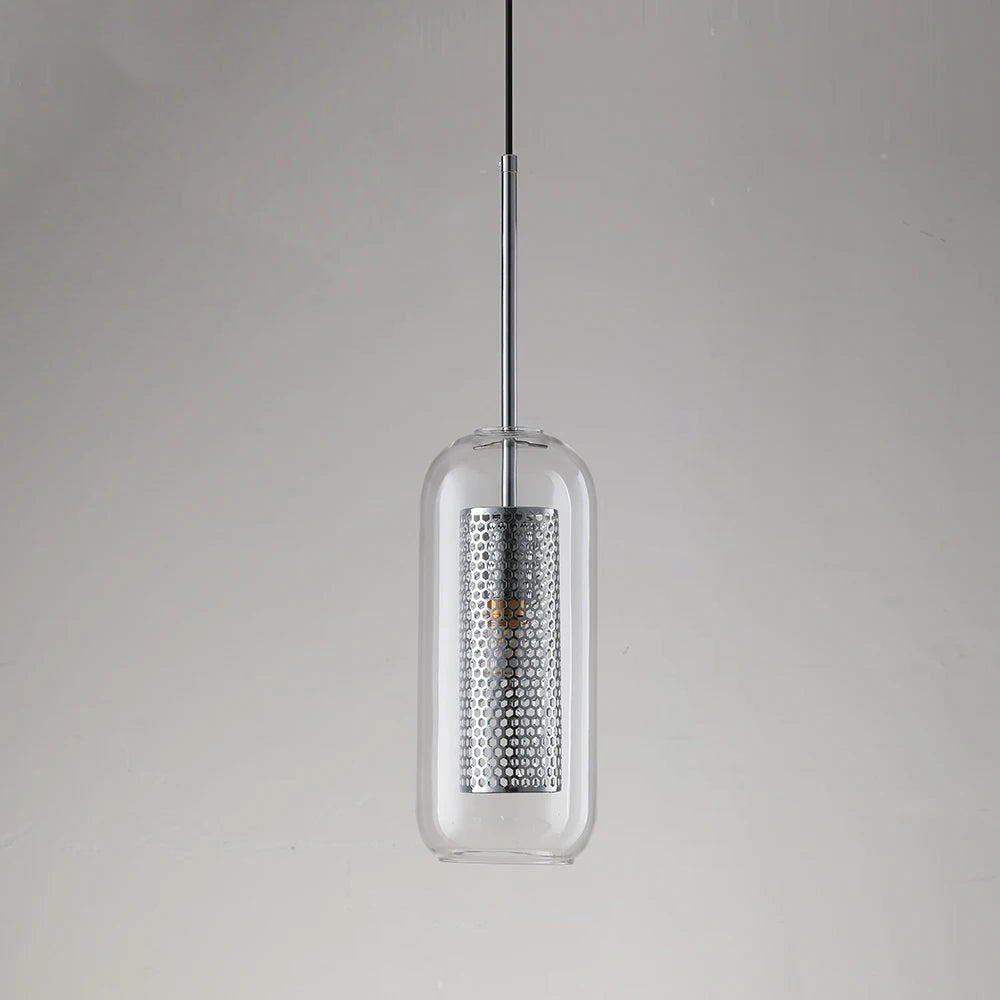 Uro | Modern Industrial Glass Pendant Light