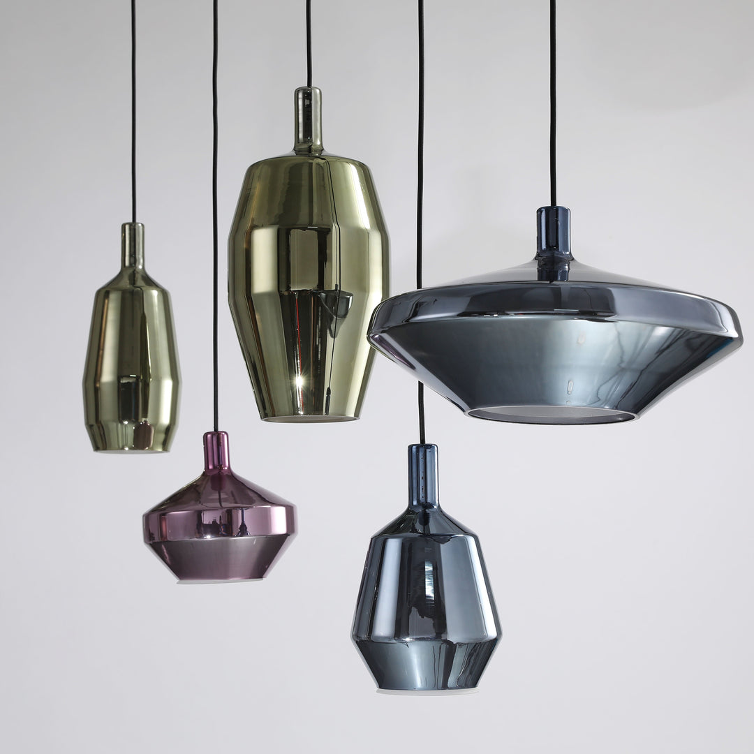 Modern Colored Glass Pendant Lights- Heike - Louve Lights