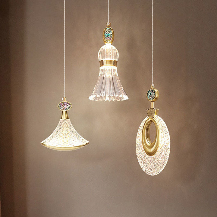 Modern Unique Crystal Hanging Pendant Light - Lena