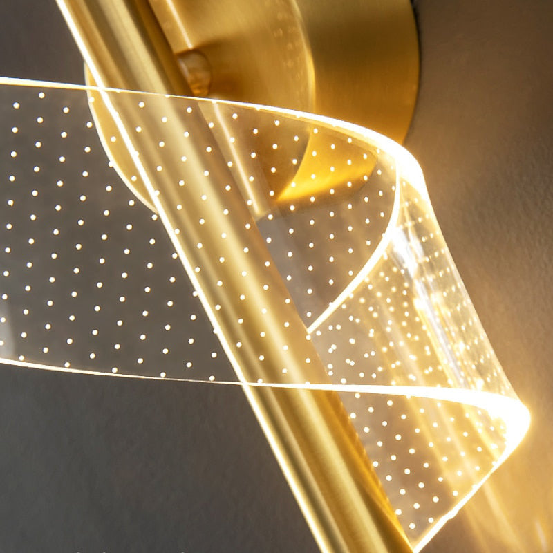 Spiral Acrylic LED Wall Lamp- Modern Luxury Wall Light- Charis