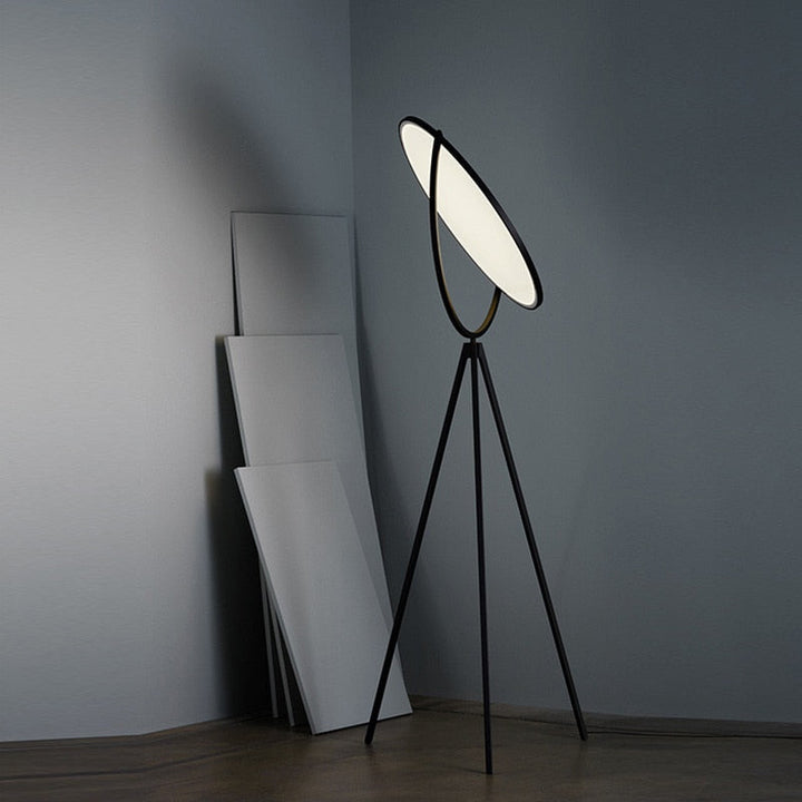 Black Art LED Floor Lamp- Modern LED Standing Lamp- Isaak