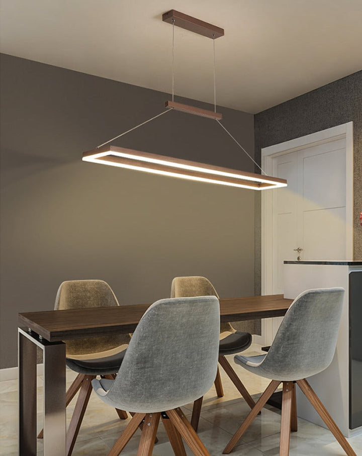 Rectangular Dining Room Suspension Light - Hanging Light Fixture - Zandra