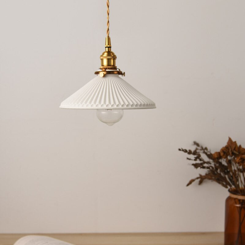 Modern Ceramic Hanging Pendant Light - Caja - Louve Lights