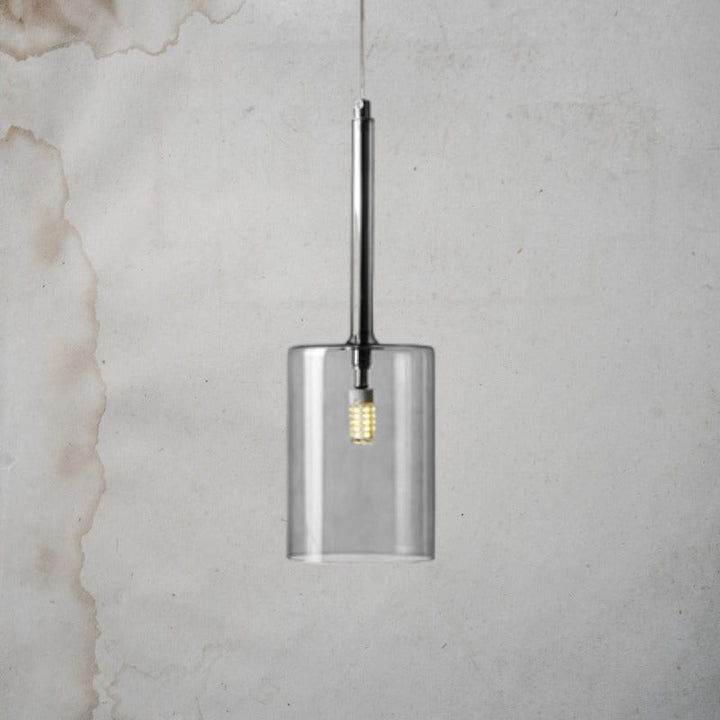 Contemporary Glass Hanging Pendant Light- Kitchen & Dining Room Lights- Christa - Louve Lights