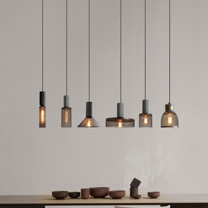 Modern Industrial Metal Hanging Pendant Light - Vera - Louve Lights