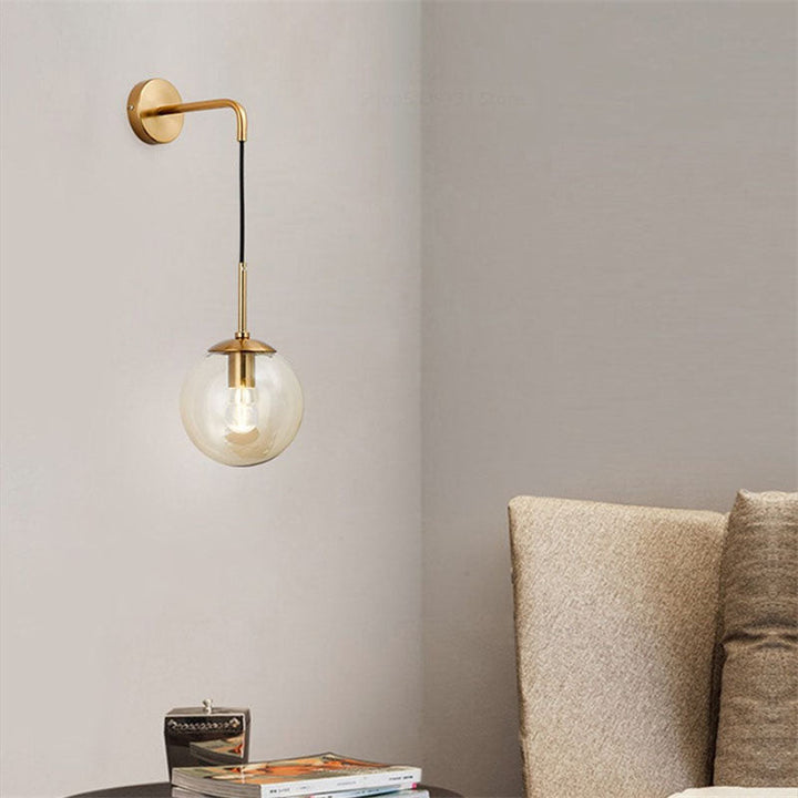 Glass Ball LED Wall Light- Modern LED Wall Lamp- Birthe