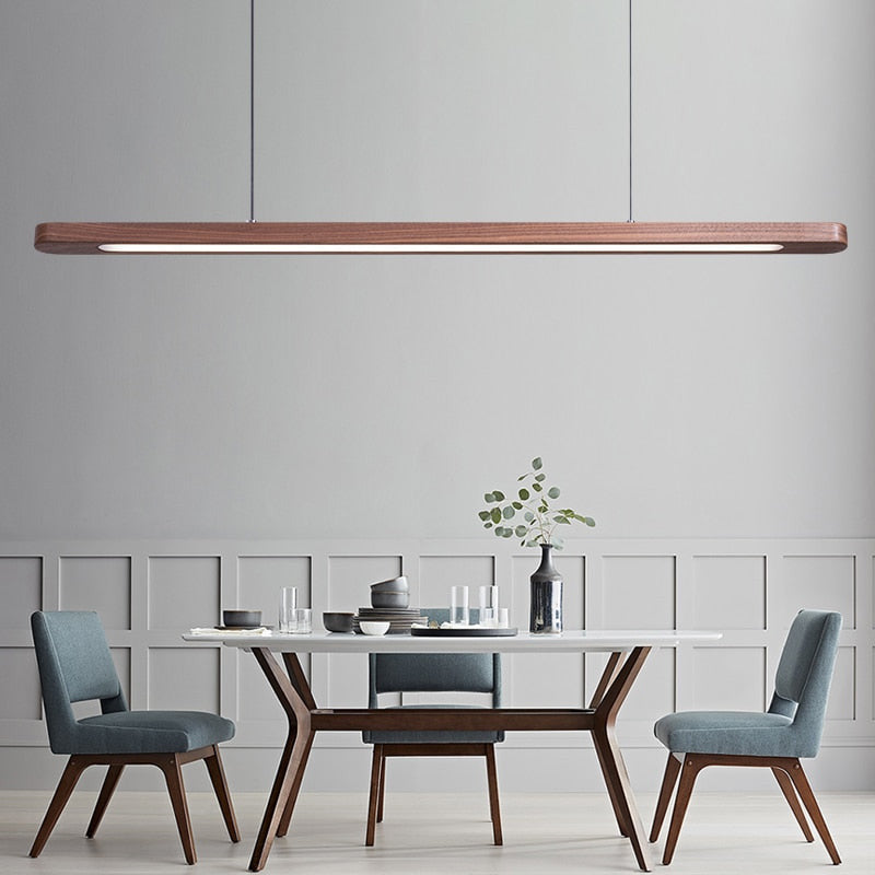 Linear Pendant Light- Kitchen Island & Dining Room Light- Kamilla - Louve Lights