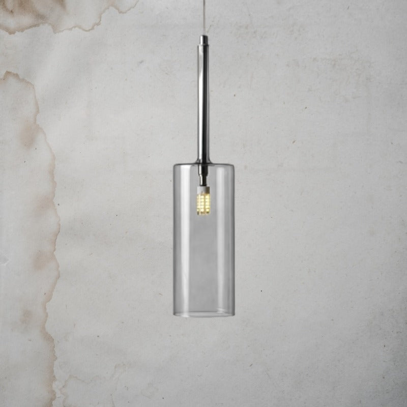 Contemporary Glass Hanging Pendant Light- Kitchen & Dining Room Lights- Christa - Louve Lights