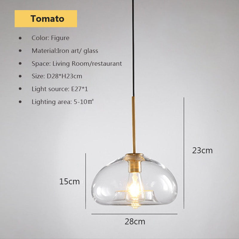 Contemporary Glass Pendant Light- Kitchen Island Pendant Lights- Goda - Louve Lights