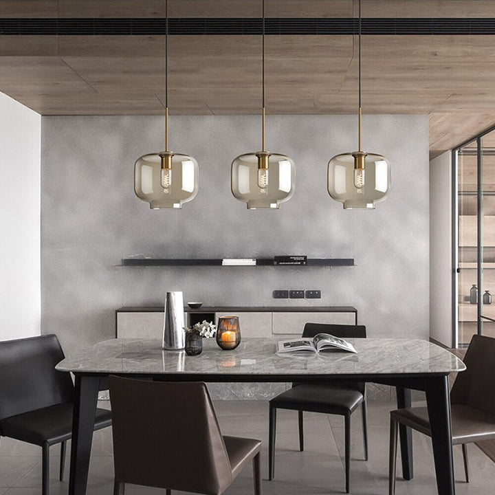 Modern Champagne Glass Hanging Pendant Light - Beate - Louve Lights