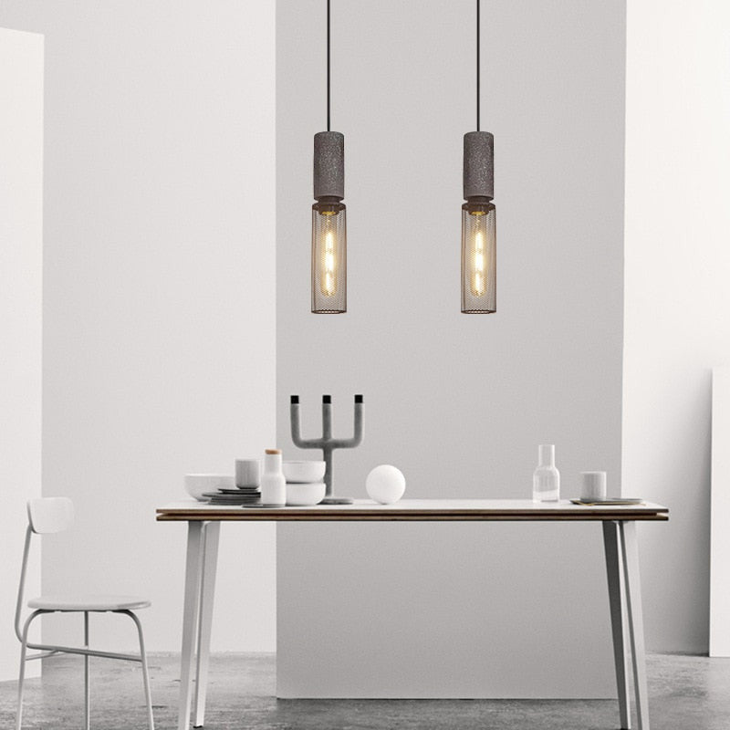 Modern Industrial Metal Hanging Pendant Light - Vera - Louve Lights