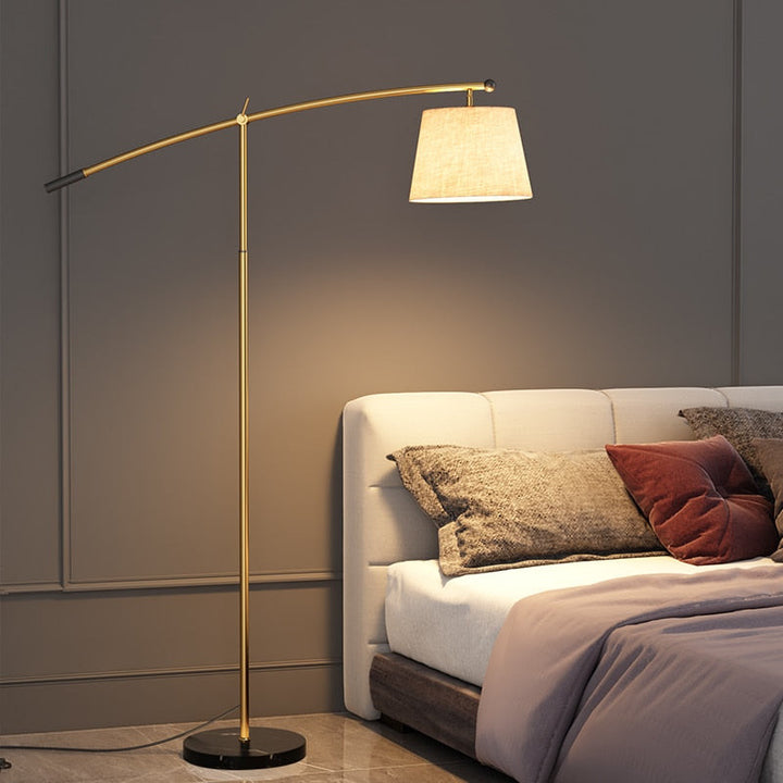Modern Creative Standing Lamp- Fabric Lampshade Floor Lamp- Flora