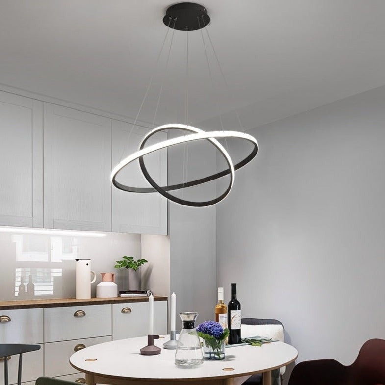 Modern LED Ring Chandelier - Dining Room Light Fixtures - Gitty