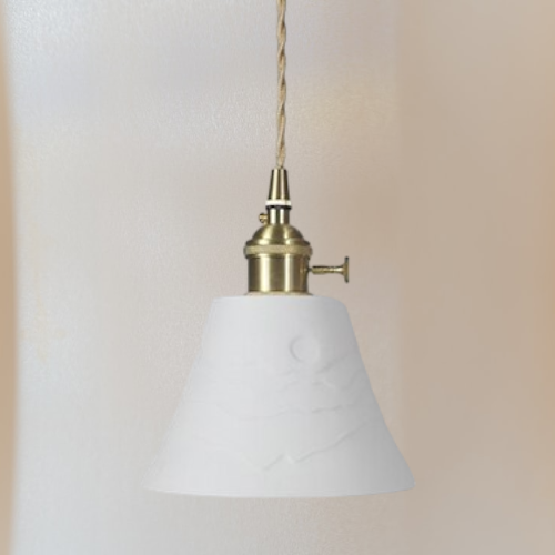 Handmade White Ceramic Pendant Lights- Judit - Louve Lights