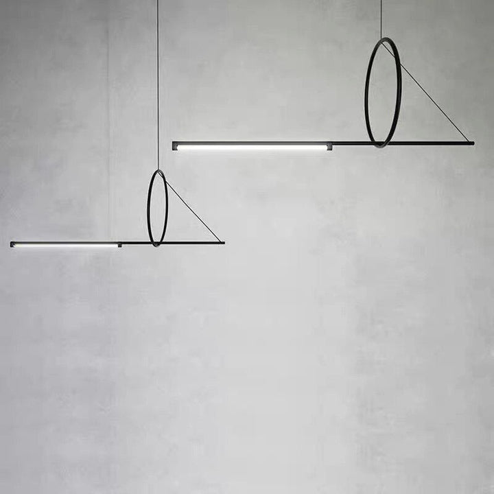 Scandinavian Contemporary Linear Chandelier- Kitchen Island Light- Madhu