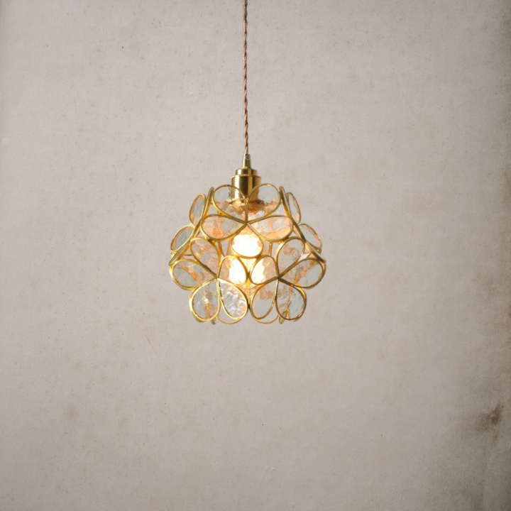 Glass Pendant Light- Flower Pendant Light- Amor - Louve Lights