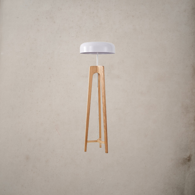 Classical Wooden Floor Lamp- Mid Century Table Lamp- Borna