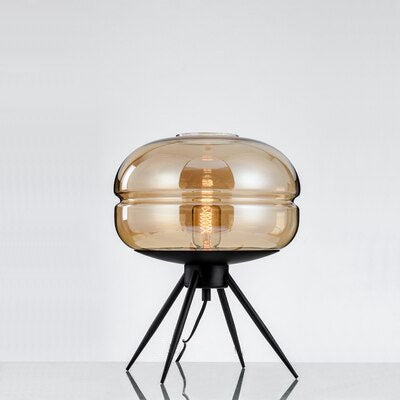 Postmodern Glass Shade Table Lamp- Carina
