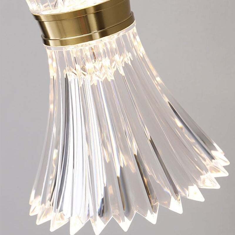 Modern Unique Crystal Hanging Pendant Light - Lena