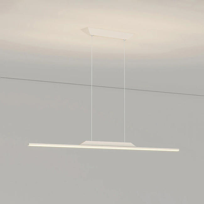 Minimalist Long Linear Pendant Light- Modern Dining LED Pendant Light- Karolina - Louve Lights