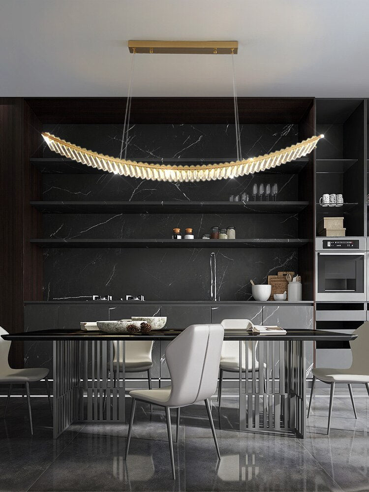 Modern Suspended Crystal Chandelier - Luxury Lighting Design - Kajus