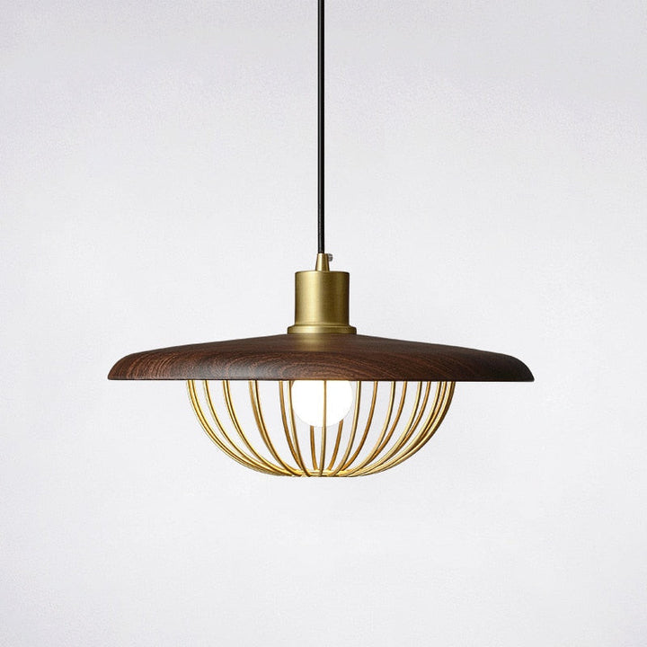 Japanese Style Wood Pendant Light - Wabi Sabi Styling - Guo - Louve Lights