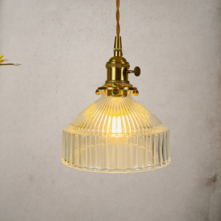 Vintage Glass Pendant Light - Kitchen Island Pendant Light - Frey - Louve Lights