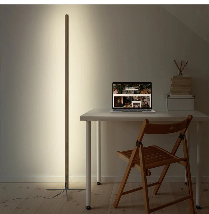 LED Wooden Standing Floor Lamp- Modern Rotatable Standing Floor Light- Monica