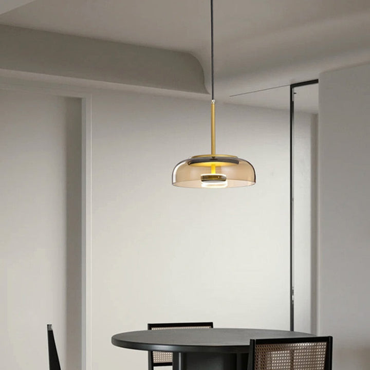 Modern Nordic Glass Hanging Pendant Light - Dina - Louve Lights