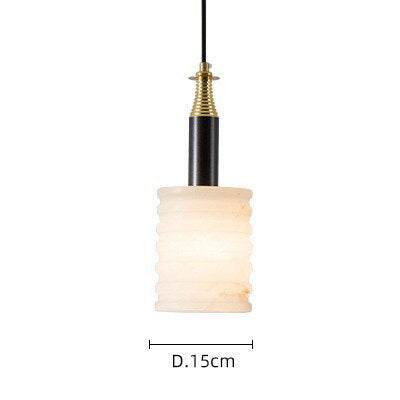 Marble Pendant Light- Modern Hanging Pendant Lamp- Andriana - Louve Lights