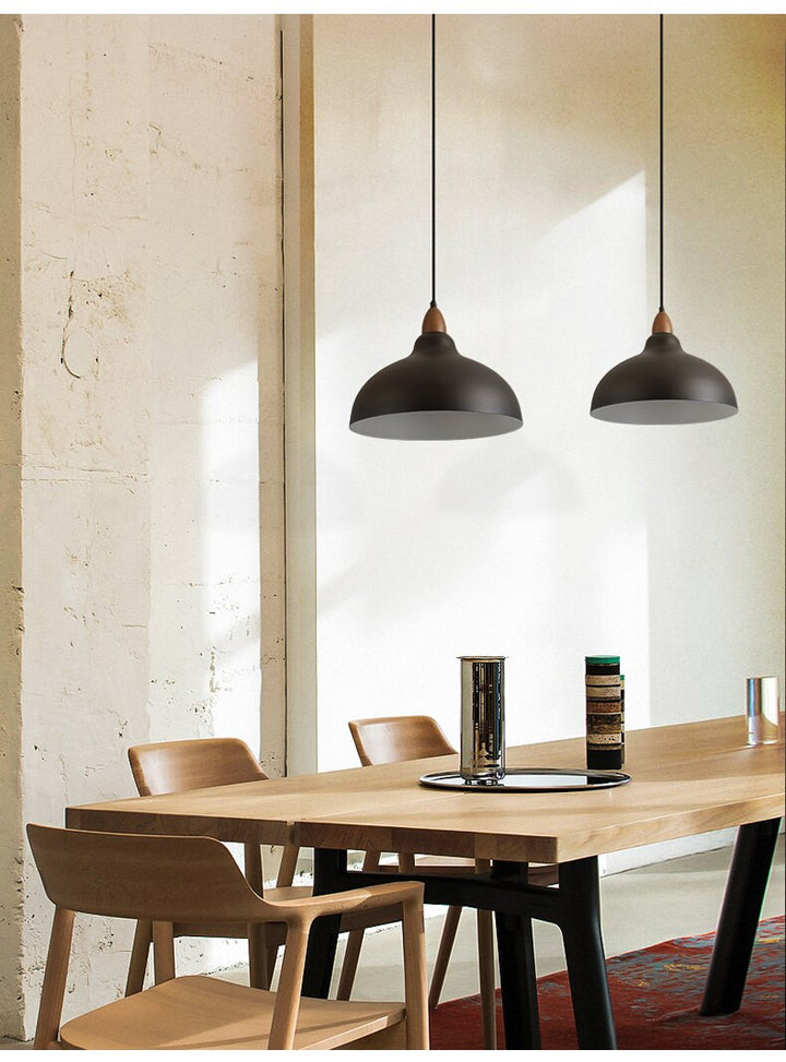 Natural Rustic Hanging Light - Kitchen, Dining Room Pendant Light - Mihalis - Louve Lights