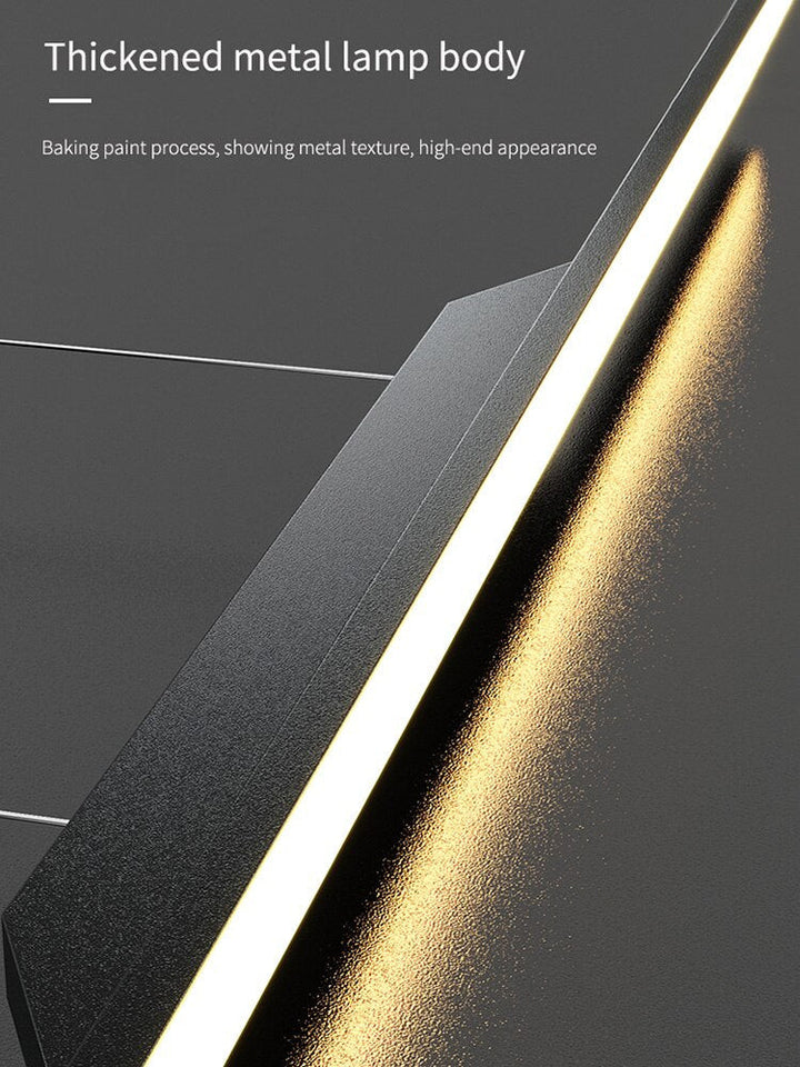 Minimalist Long Linear Pendant Light- Modern Dining LED Pendant Light- Karolina - Louve Lights