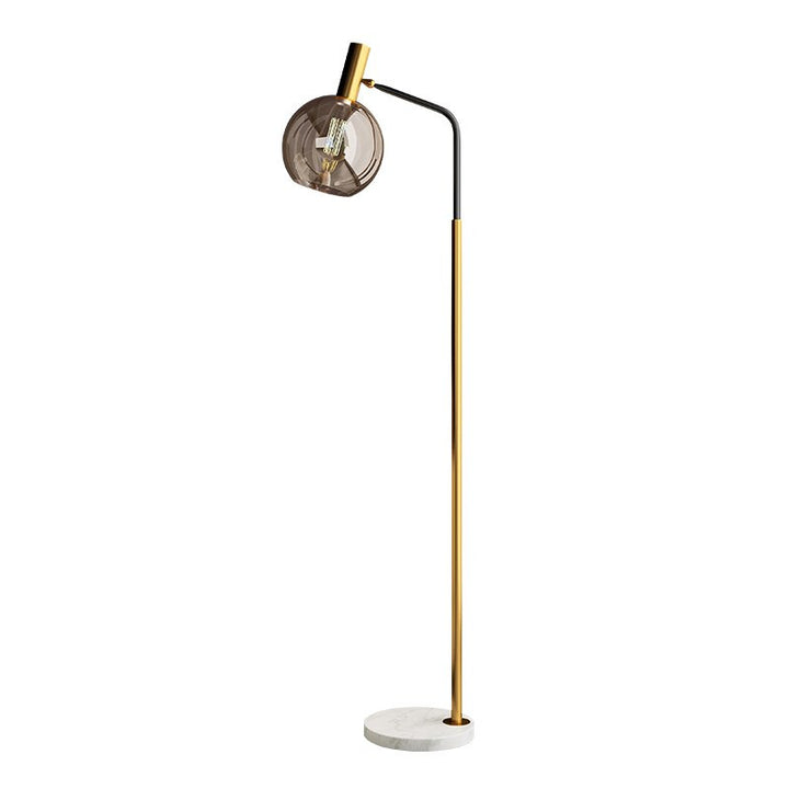 Marten - Modern glass shade floor lamp
