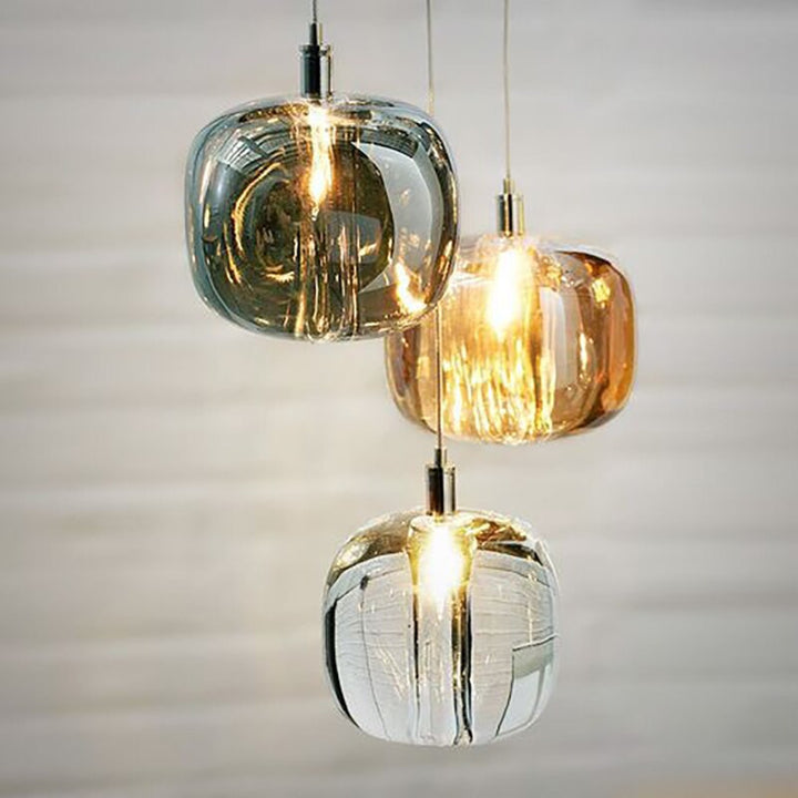 Modern Glass Pendant Light- Kusti - Louve Lights