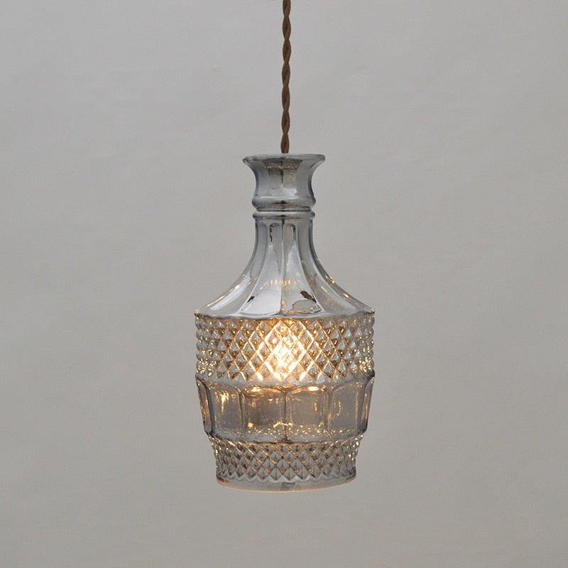 Vintage Cut Glass Pendant Lights- Sindri - Louve Lights