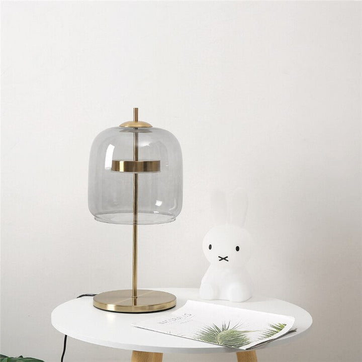 Modern Glass Lampshade Table Lamp- Modern Bedside Table Lamp- Lisa