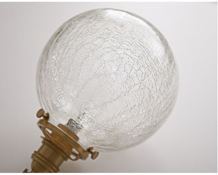 Crackled Glass Pendant Light- Royal