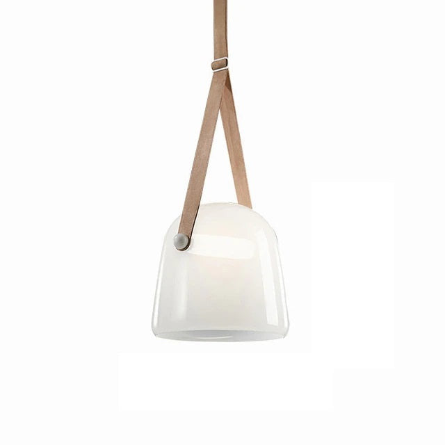 Luxury Nordic Leather & Glass Pendant Light- Moriah - Louve Lights