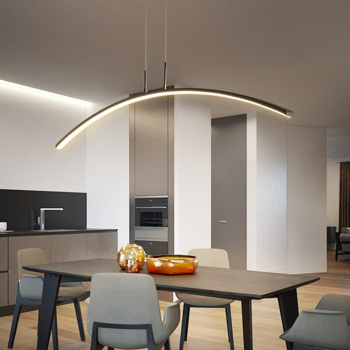 Modern Linear Pendant Light - Kitchen Island Light - Esrith