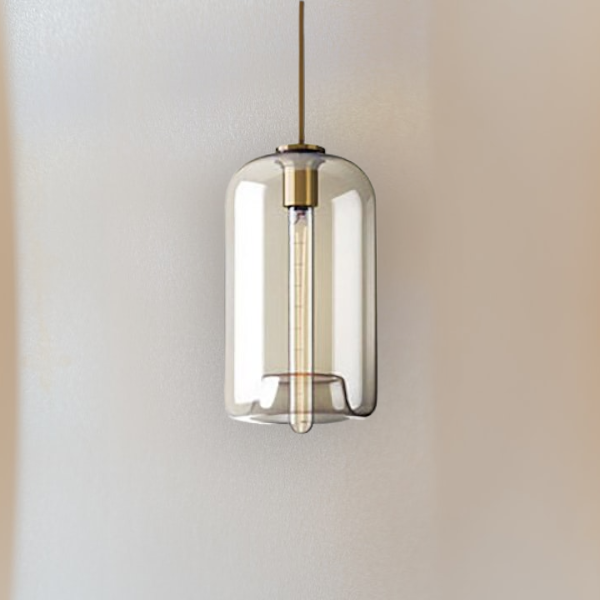 Modern Champagne Glass Hanging Pendant Light - Beate - Louve Lights